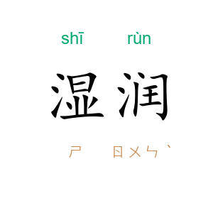 湿润