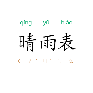 晴雨表