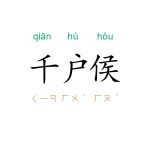 千户侯