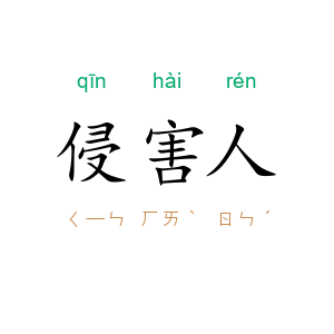 侵害人