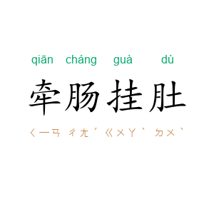 牵肠挂肚