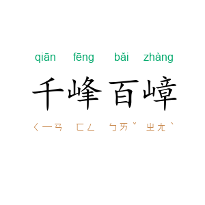千峰百嶂