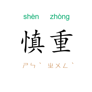 慎重