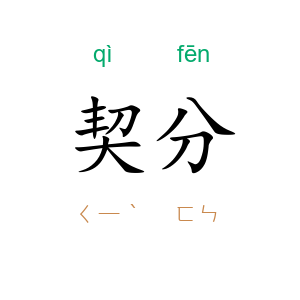 契分