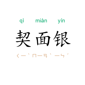 契面银