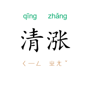 清涨