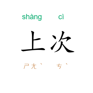 上次