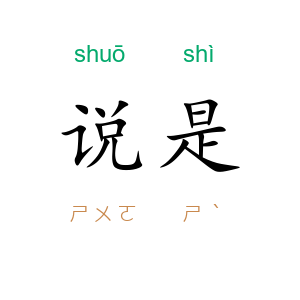 说是