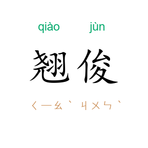 翘俊