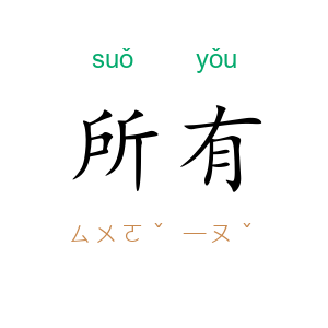 所有