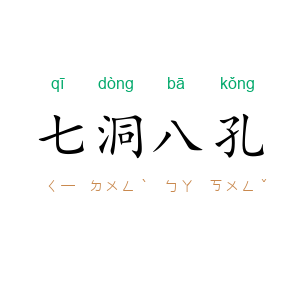 七洞八孔