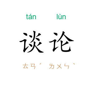 谈论