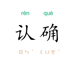 认确