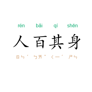 人百其身