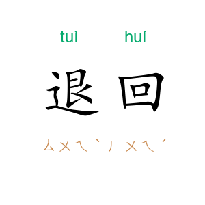 退回