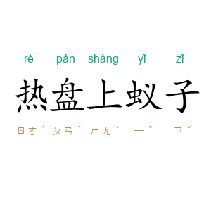 热盘上蚁子