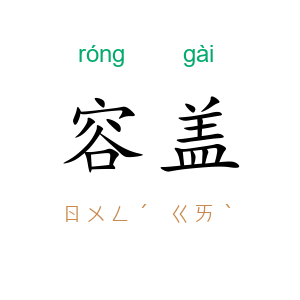 容盖