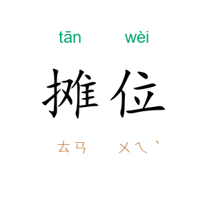 摊位