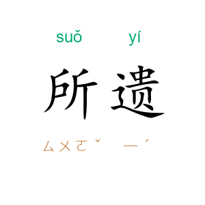 所遗