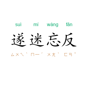 遂迷忘反