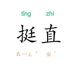 挺直