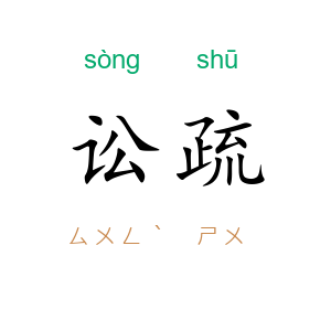 讼疏