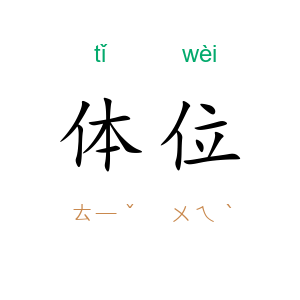 体位