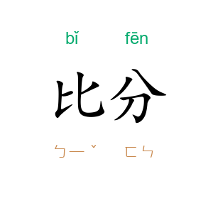 比分