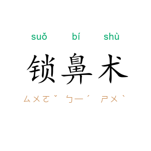 锁鼻术