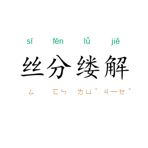 丝分缕解