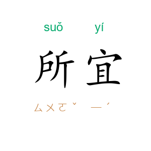 所宜