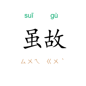 虽故