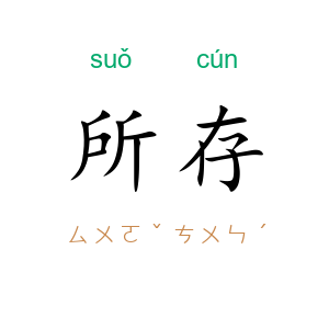 所存