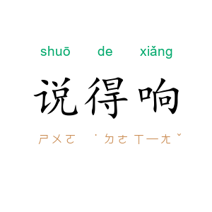 说得响