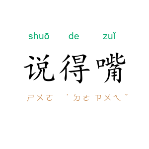 说得嘴