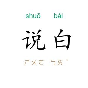 说白