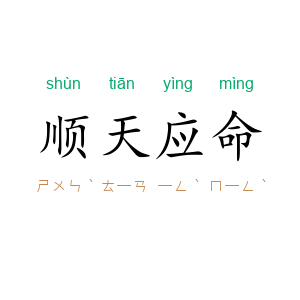 顺天应命