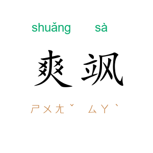 爽飒