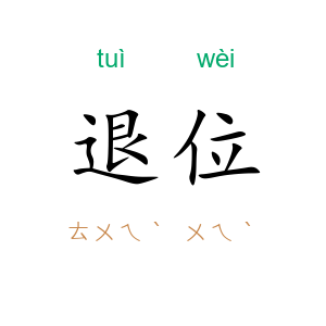 退位