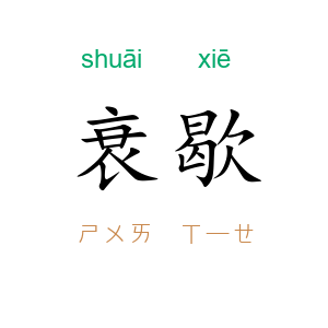 衰歇