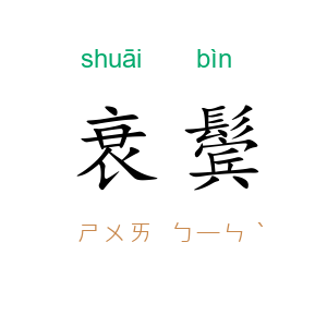 衰鬓