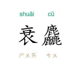 衰麤