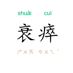 衰瘁