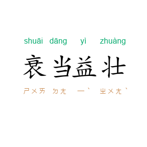 衰当益壮