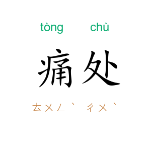 痛处