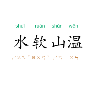 水软山温
