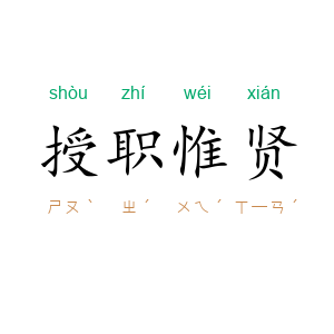 授职惟贤