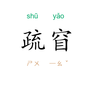 疏窅