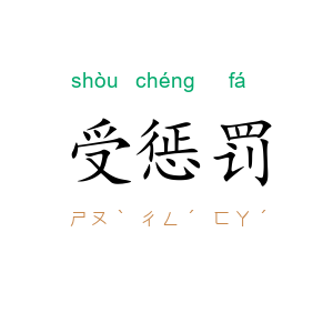 受惩罚