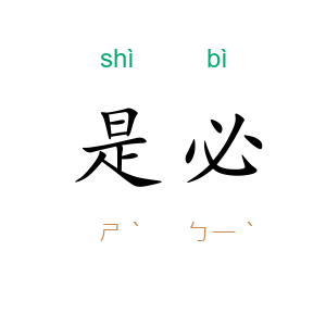 是必
